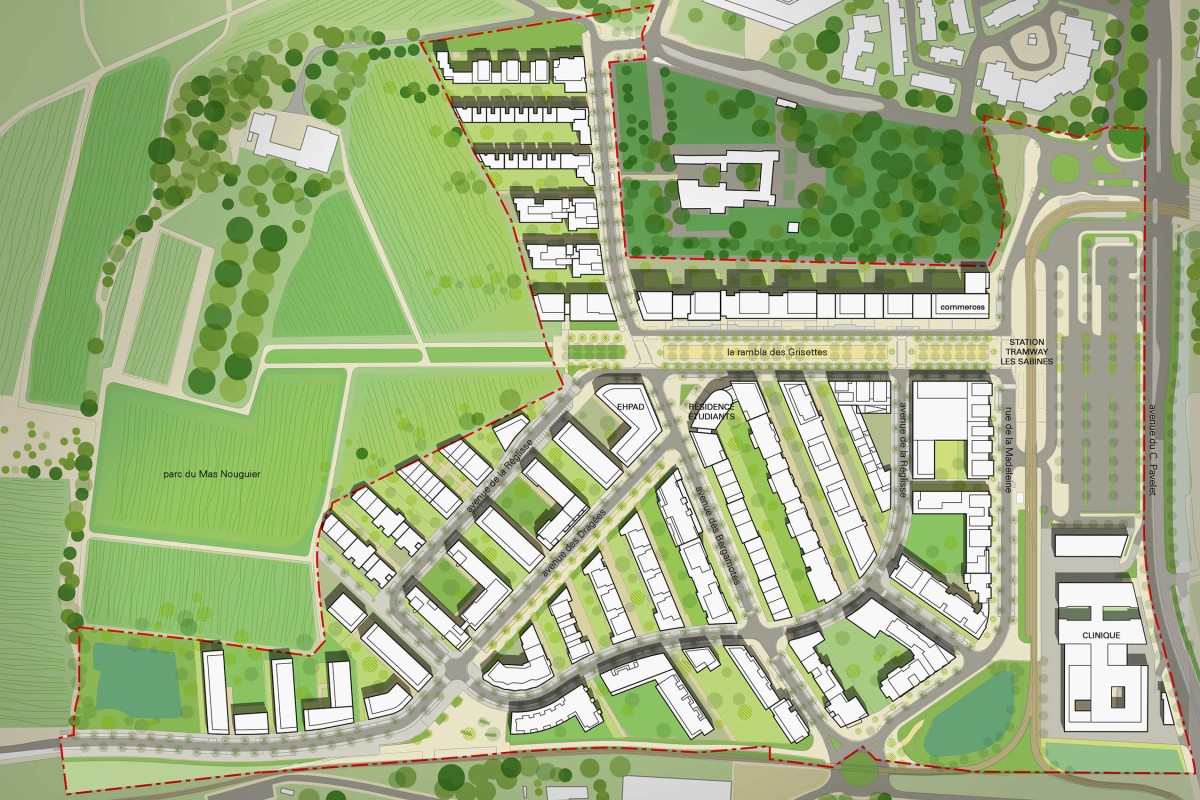 Grisettes Eco-neighbourhood mpg_plan-masse