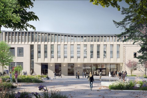 Town Hall and Region, Espace Napoléon Museum lry_pers_parvis_vignette