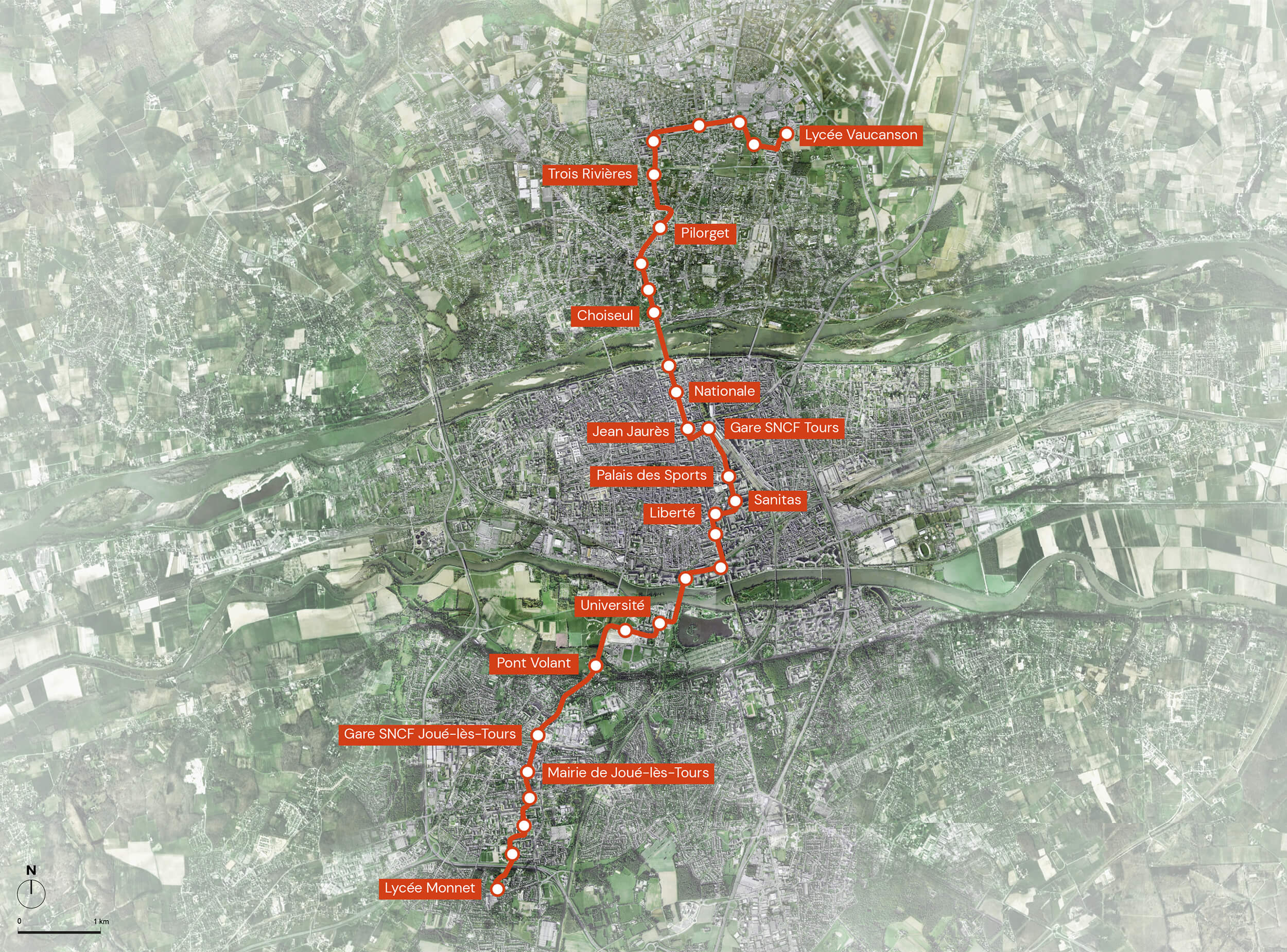Tours Tramway trs_trace